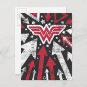 Wonder Woman Arrows Postkarte (Vorne/Hinten)
