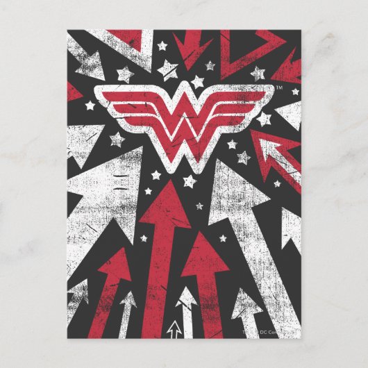 Wonder Woman Arrows Postkarte (Vorderseite)