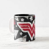 Wonder Woman Arrows Zweifarbige Tasse (Vorderseite Links)