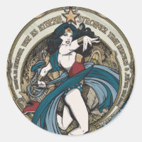 Wonder Woman Art Nouveau Panel
