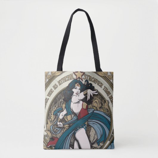 Wonder Woman Art Nouveau Panel Tasche (Vorderseite)