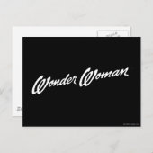 Wonder Woman B&W Logo 1 Postkarte (Vorne/Hinten)
