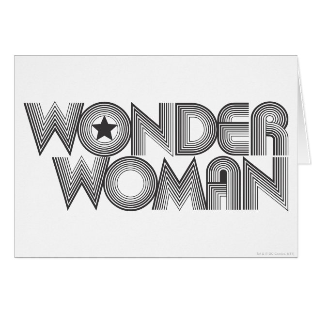 Wonder Woman B&W Logo 3 (Vorderseite (Horizontal))