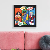 Wonder Woman, Batgirl & Harley Quinn Holiday Leinwanddruck (Insitu (Wohnzimmer))