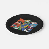 Wonder Woman, Batgirl & Harley Quinn Holiday Pappteller (Schrägansicht)
