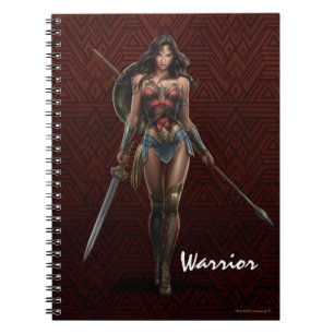 Wonder Woman Battle Ready Comic Art Notizblock