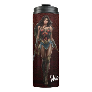 Wonder Woman Battle Ready Comic Art Thermosbecher