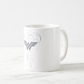 Wonder Woman | Beauty Bliss Logo Kaffeetasse (VorderseiteRechts)