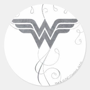 Wonder Woman Beauty Bliss Logo Runder Aufkleber