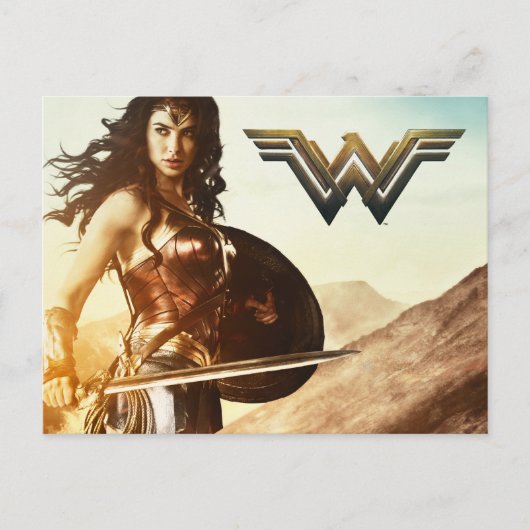 Wonder Woman bei Sunset Postkarte (Vorderseite)