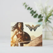 Wonder Woman bei Sunset Postkarte (Stehend Vorderseite)