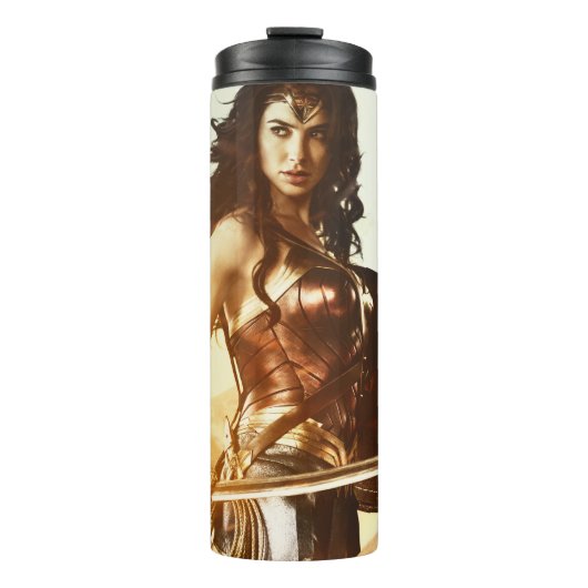 Wonder Woman bei Sunset Thermosbecher (Vorderseite)