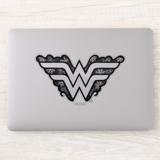 Wonder Woman Black Lace Logo Aufkleber (Computer)
