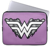 Wonder Woman Black Lace Logo Laptopschutzhülle (Vorderseite)