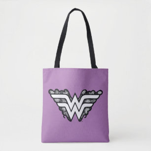 Wonder Woman Black Lace Logo Tasche