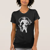 Wonder Woman Black & White Fighter T-Shirt (Vorderseite)