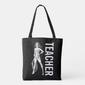 Wonder Woman Black & White Pose Tasche (Rückseite)