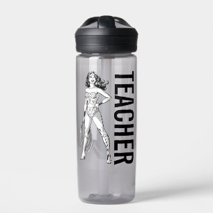 Wonder Woman Black & White Pose Trinkflasche