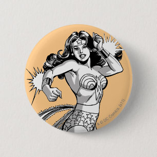 Wonder Woman Black & White Verteidiger Button