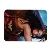 Wonder Woman blockiert mit Schwert Magnet (Horizontal)
