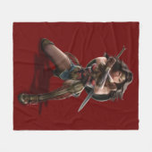 Wonder Woman Blockierung mit Armbändern Fleecedecke (Vorderseite (Horizontal))