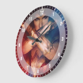 Wonder Woman Blockierung mit Armbändern Große Wanduhr (Winkel)