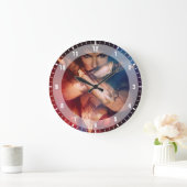 Wonder Woman Blockierung mit Armbändern Große Wanduhr (Zuhause)