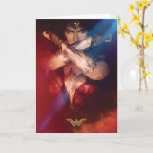 Wonder Woman Blockierung mit Armbändern Karte (Gelbe Blume)