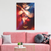 Wonder Woman Blockierung mit Armbändern Leinwanddruck (Insitu (Wohnzimmer))