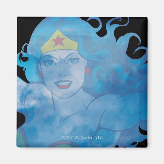 Wonder Woman Blue Sky Silhouette Magnet (Vorne)