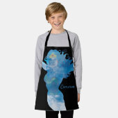 Wonder Woman Blue Sky Silhouette Schürze (Getragen)