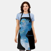 Wonder Woman Blue Sky Silhouette Schürze (Getragen)