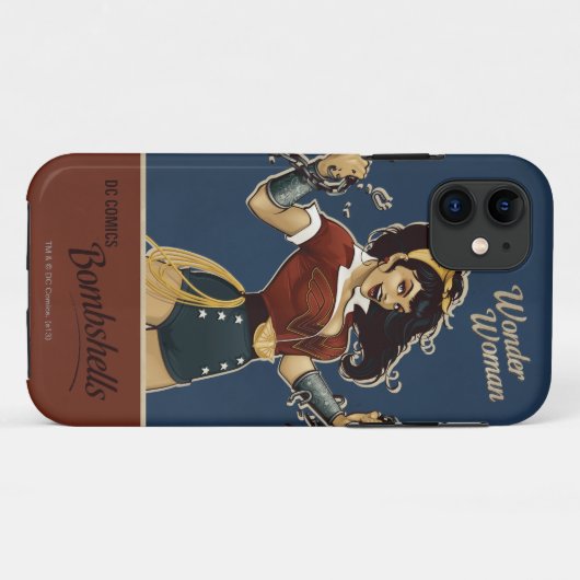 Wonder Woman Bombshell Case-Mate iPhone Hülle (Rückseite (Horizontal))