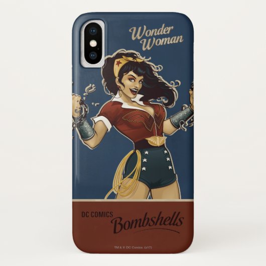Wonder Woman Bombshell Case-Mate iPhone Hülle (Rückseite)