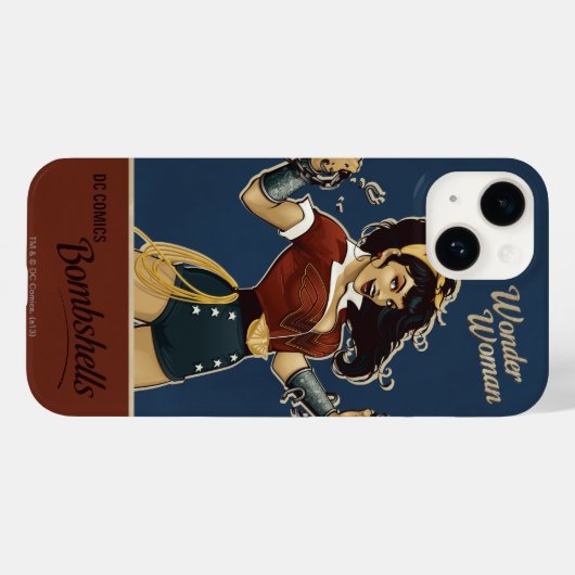Wonder Woman Bombshell Case-Mate iPhone Hülle (Rückseite (Horizontal))