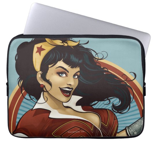 Wonder Woman Bombshell Name Graphic Laptopschutzhülle (Vorderseite)