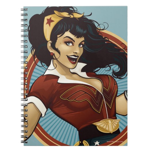 Wonder Woman Bombshell Name Graphic Notizblock (Vorderseite)