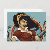 Wonder Woman Bombshell Name Graphic Postkarte (Vorne/Hinten)