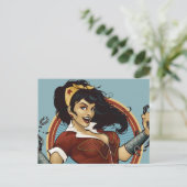 Wonder Woman Bombshell Name Graphic Postkarte (Stehend Vorderseite)