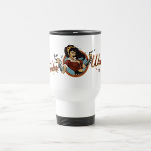 Wonder Woman Bombshell Name Graphic Reisebecher
