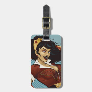 Wonder Woman Bombshell Namensgrafik Gepäckanhänger
