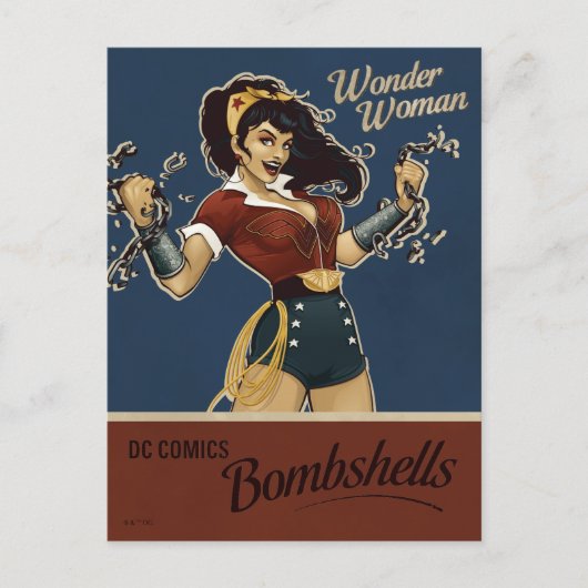Wonder Woman Bombshell Postkarte (Vorderseite)