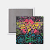 Wonder Woman Brick Wall Collage Magnet (Vorderseite/Rückseite)