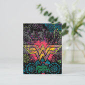 Wonder Woman Brick Wall Collage Postkarte (Stehend Vorderseite)