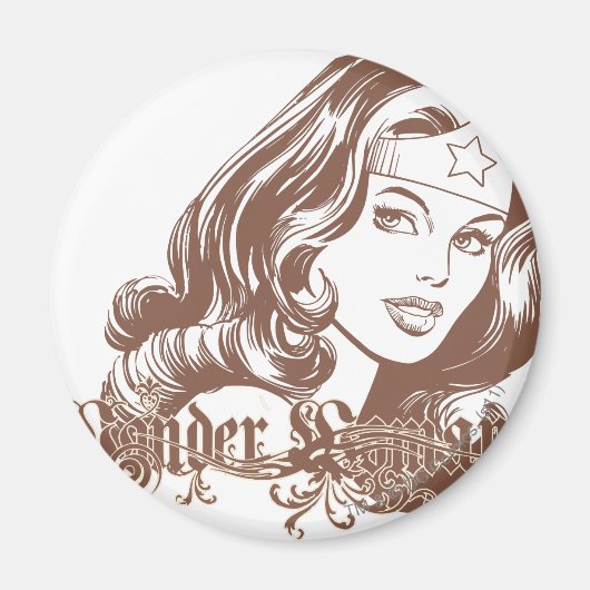Wonder Woman Brown Magnet (Vorne)