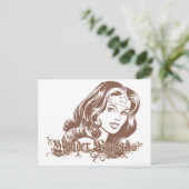Wonder Woman Brown Postkarte (Stehend Vorderseite)