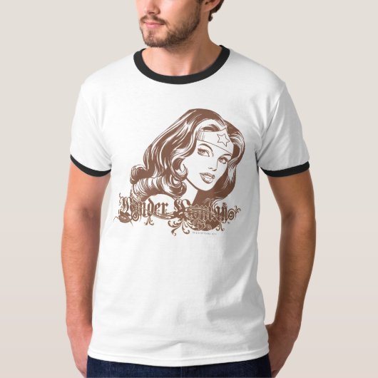 Wonder Woman Brown T-Shirt (Vorderseite)