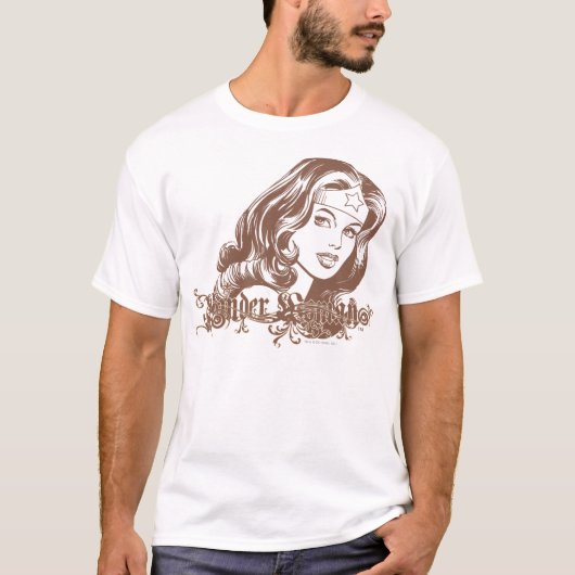 Wonder Woman Brown T-Shirt (Vorderseite)