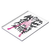 Wonder Woman Brush Typografy Art Notizblock (Linke Seite)
