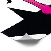 Wonder Woman Brush Typografy Art Poster (Ecke)